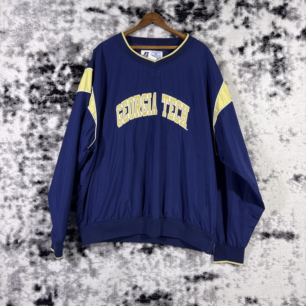 Vintage Streetwear Casual Y2k Russel Athletic Pullover Mens Georgia Tech XL